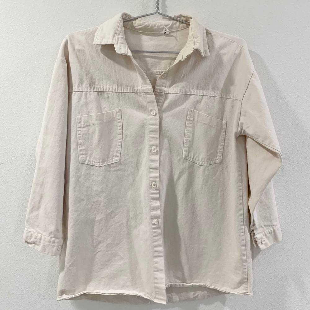 Cream overshirt